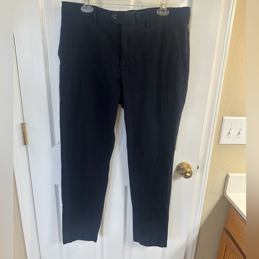 Banana Republic Slim Tapered Fit Cotton Blend Flat Front‎ Pants Size 34x32